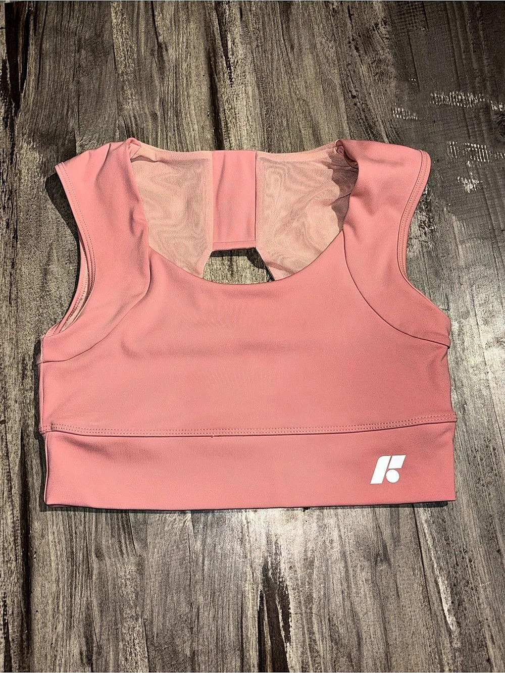 Forme Power Bra Pink Athletic Crop Top Size Large